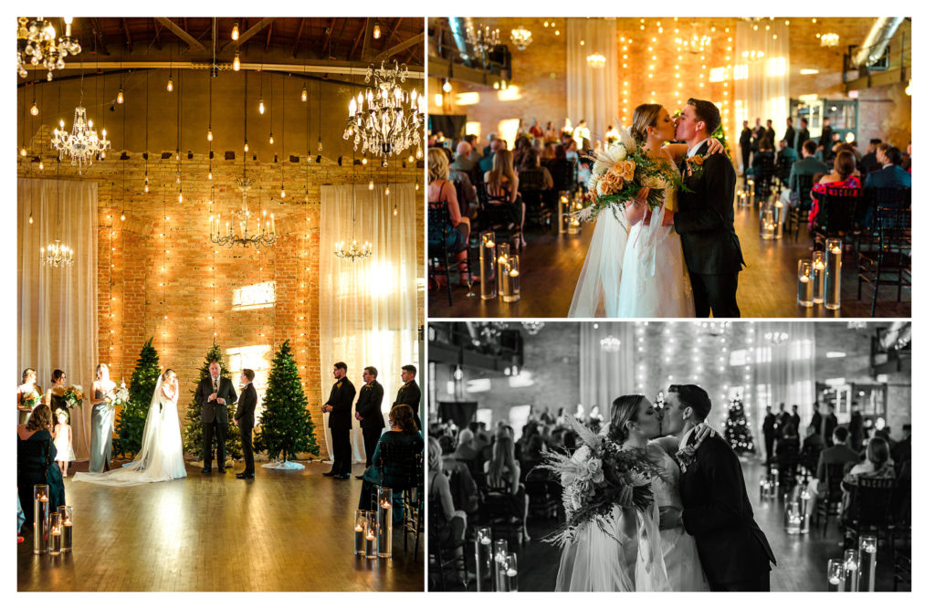 first kiss as a married couple