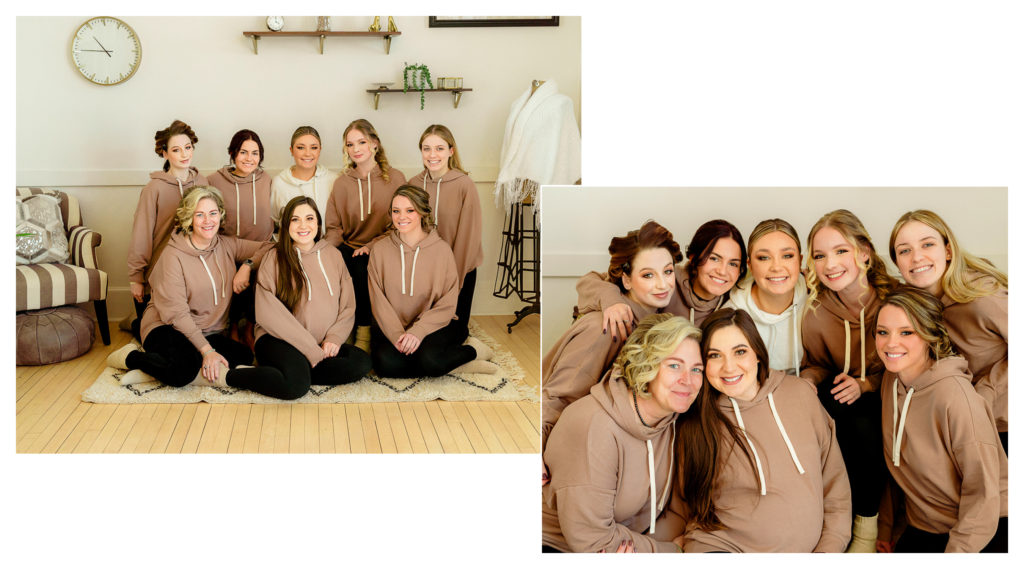 girl time during wedding at The Capitol Room in St. Peter, Minnesota